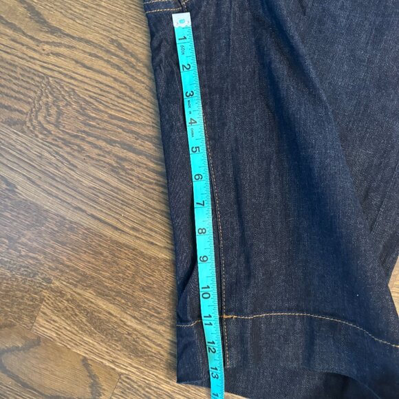 KUT from the Kloth Women's Bermuda denim shorts size 12 Fun stitching - Picture 3 of 6